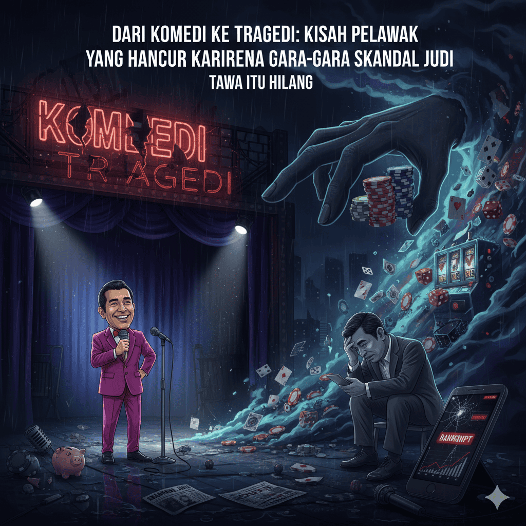 Dari Komedi ke Tragedi: Kisah Pelawak yang Hancur Kariernya Gara-gara Skandal Judi