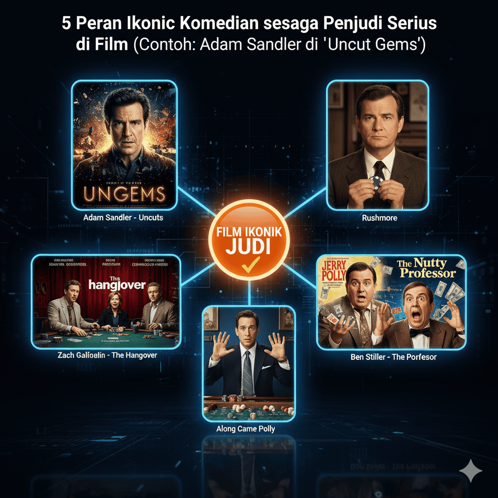 5 Peran Ikonik Komedian sebagai Penjudi Serius di Film (Contoh: Adam Sandler di 'Uncut Gems')